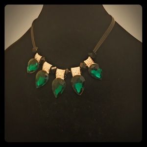 Green Diamond Fashion Necklace